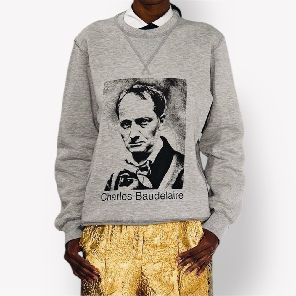 OSTWALD HELGASON Designer Charles Baudelaire Grey Sweatshirt